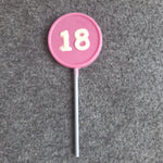 18th Chocolate Round Lollipops