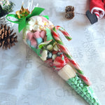 Large Christmas themed sweet cones