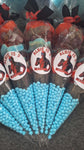 Deadpool themed sweet cones