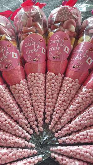 Hen Party theme sweet cones