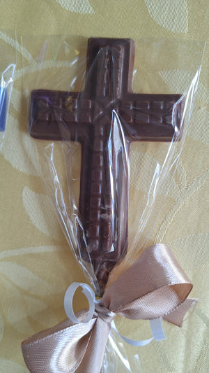 Chocolate Cross Lollipops