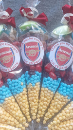 Arsenal themed sweet cones