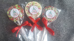 Christmas Chocolate Lollipop with Sprinkles