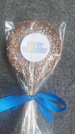 Chocolate Lollipop with Sprinkles