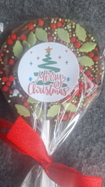 Christmas Chocolate Lollipop with Sprinkles