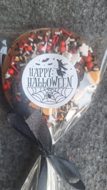 Halloween Chocolate Lollipops with Sprinkles