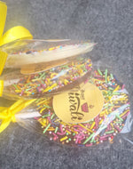 Diwali Chocolate Lollipops with Sprinkles