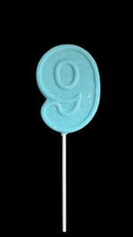 Chocolate Number Lollipops #9