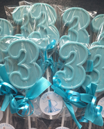 Chocolate Number Lollipops #3