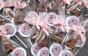 Chocolate Number Lollipops #4