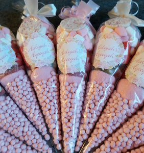 Aqiqah themed sweet cones
