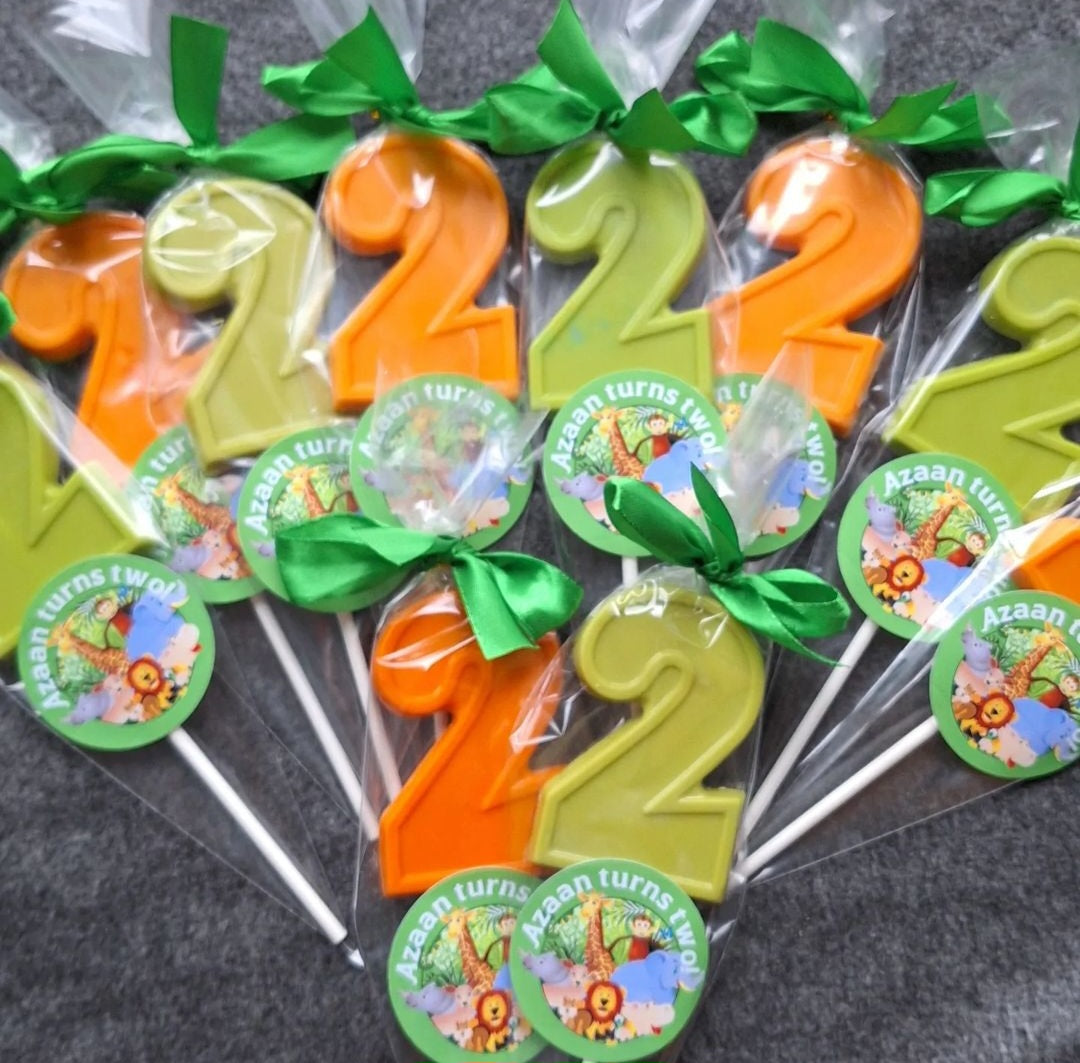 Chocolate Number Lollipops #2