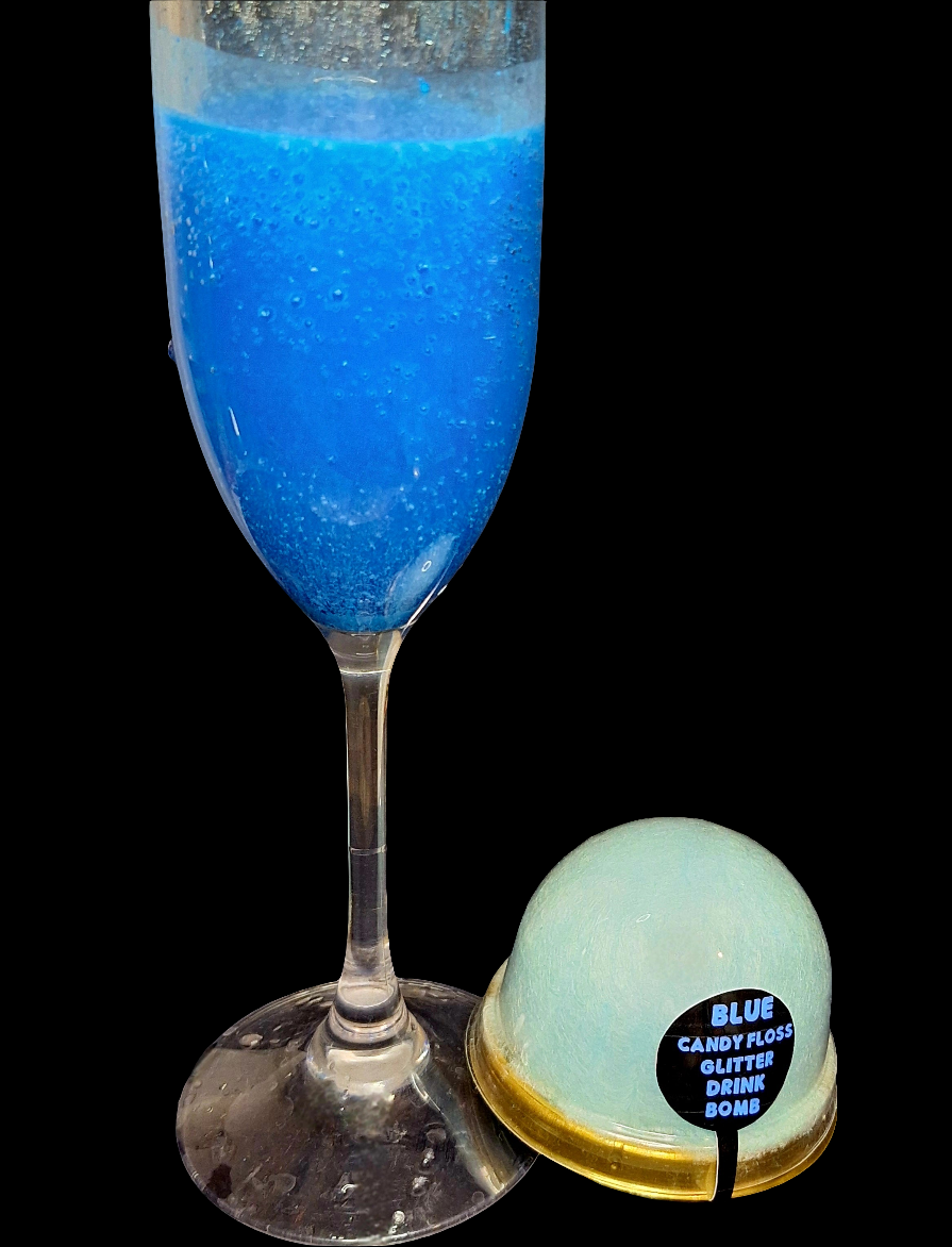 Blue Glitter Drink Bomb