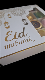 White & Gold Eid Mubarak Sweets & Chocolate Selection Box