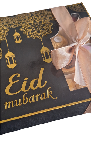 Black & Gold Eid Mubarak Sweets & Chocolate Selection Box