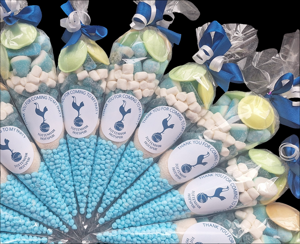 Tottenham Hotspurs themed sweet cones