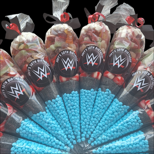 WWE themed sweet cones