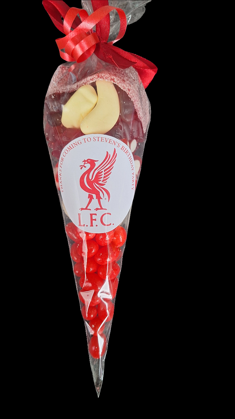 Liverpool FC themed sweet cones