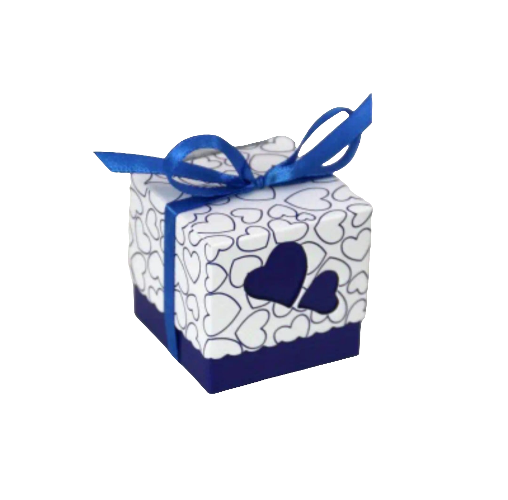 Valentines Sweet & Chocolate Favour box- Blue