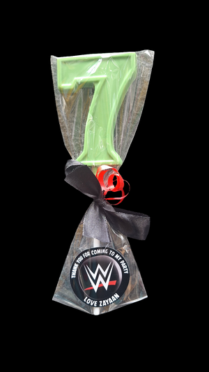 Chocolate Number Lollipops #7