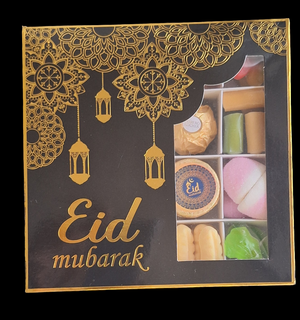 Black & Gold Eid Mubarak Sweets & Chocolate Selection Box