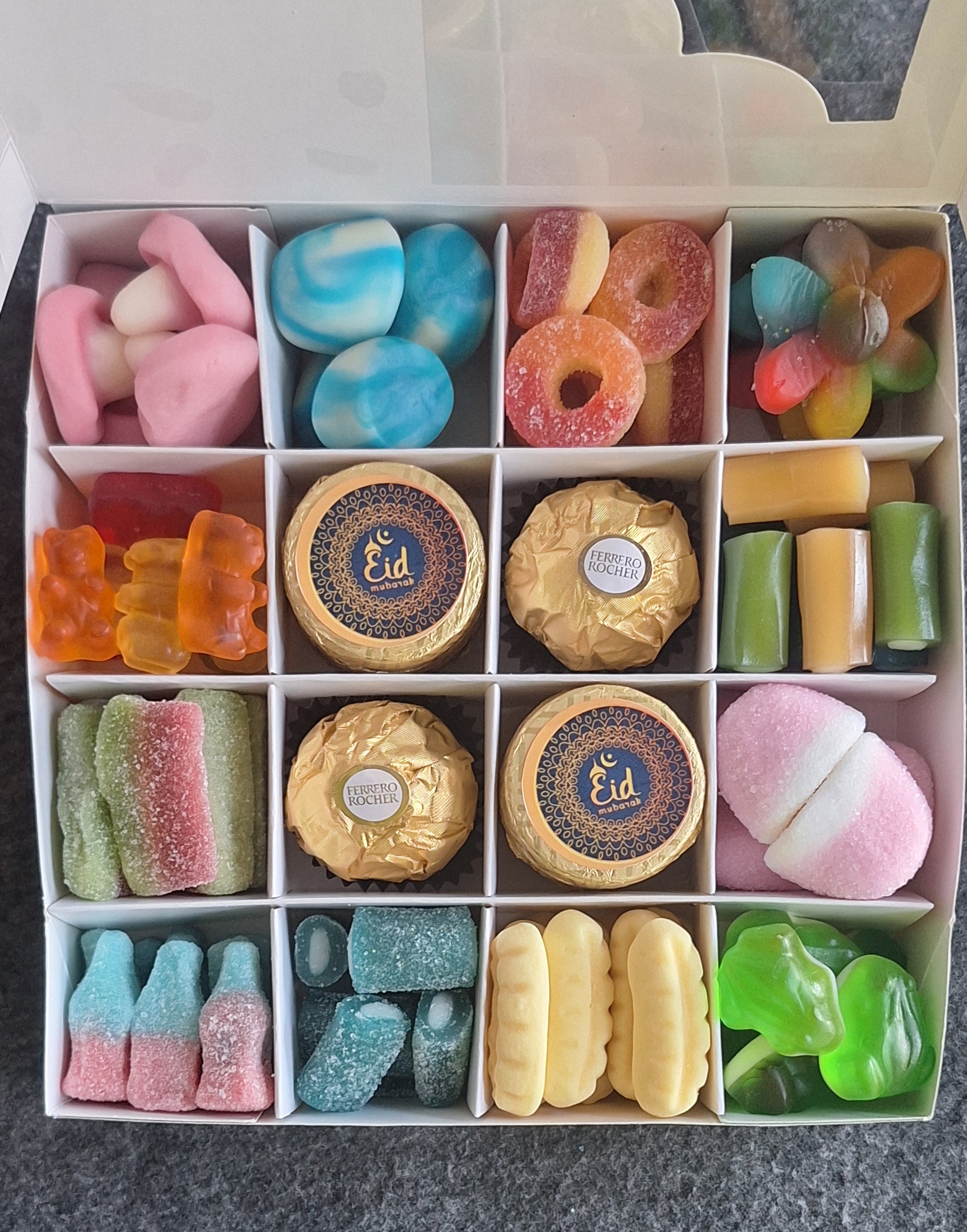 Black & Gold Eid Mubarak Sweets & Chocolate Selection Box