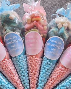 Pink OR Blue Sweet Cones