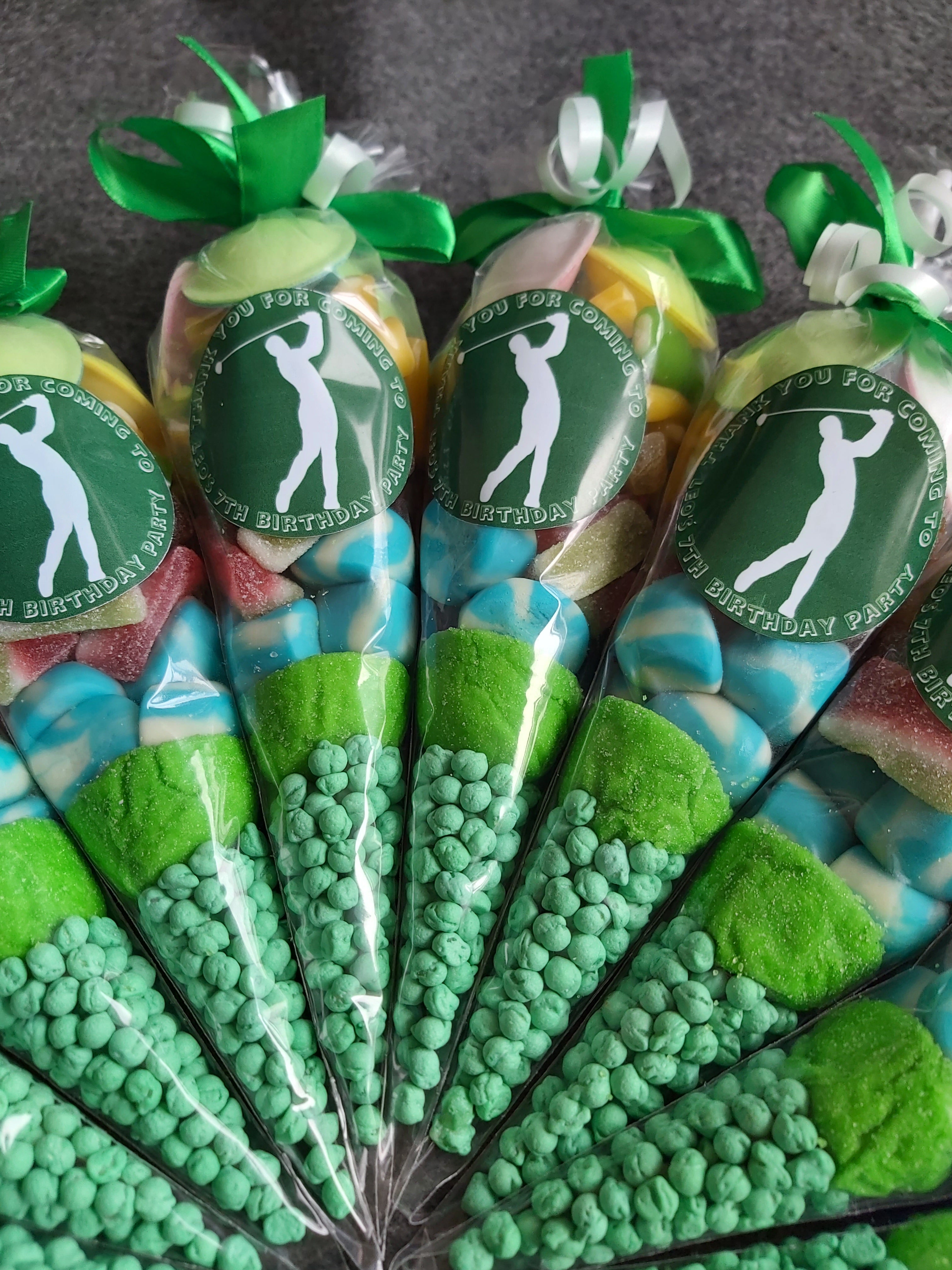 Golf Themed sweet cones