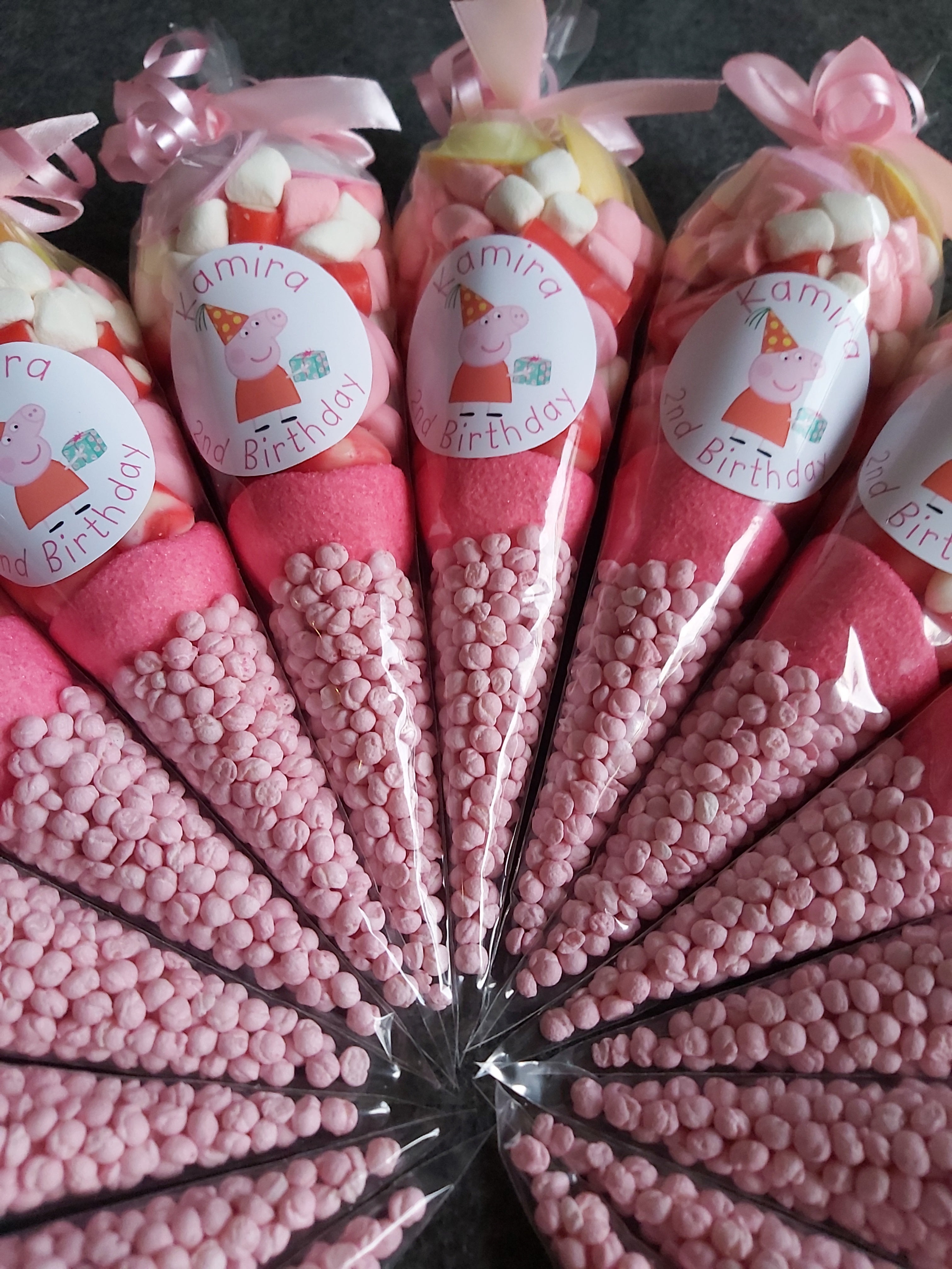 Peppa Pig Personalised Sweet Cones