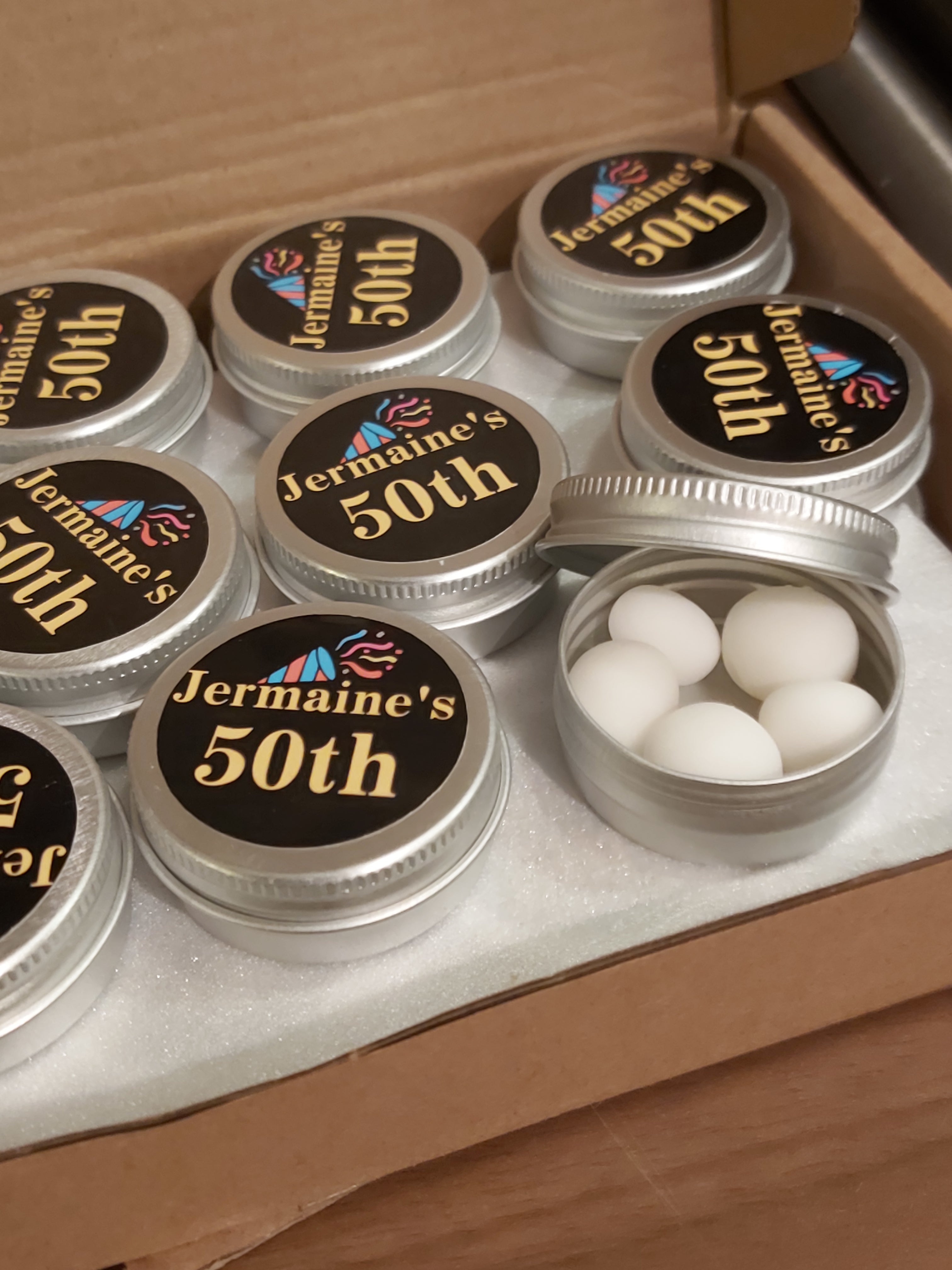 Personalised Mint Tins (with mints)