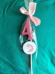 Chocolate Number Lollipops #4