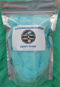Blue Bubble Gum flavour Candy Floss