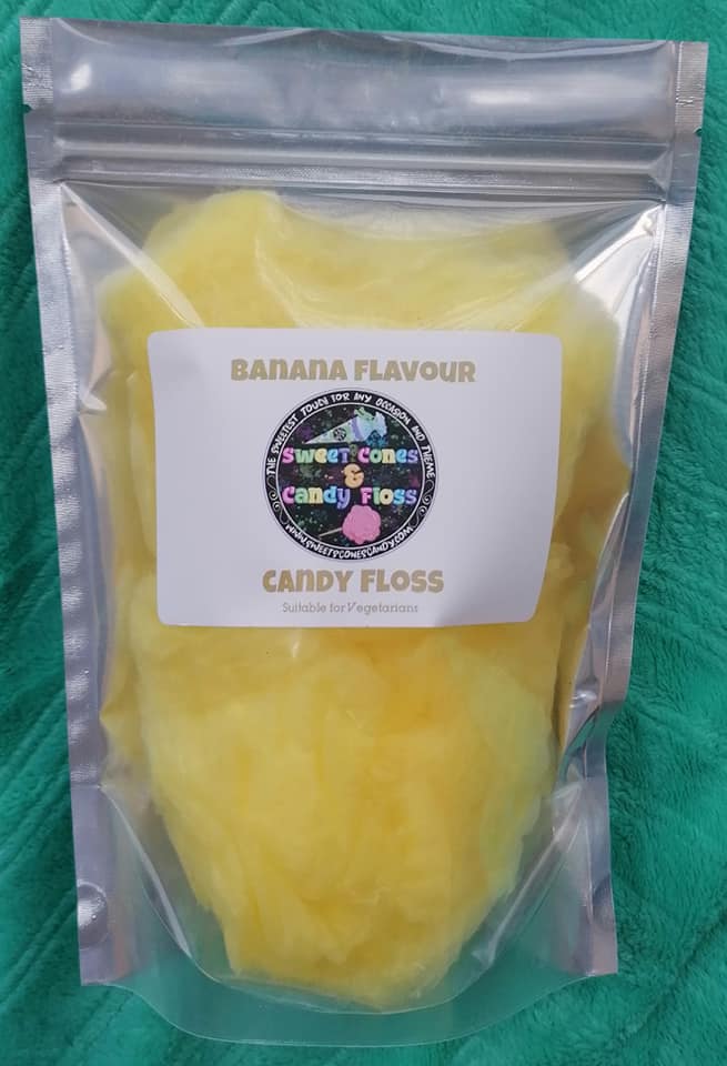 Banana flavour Candy Floss
