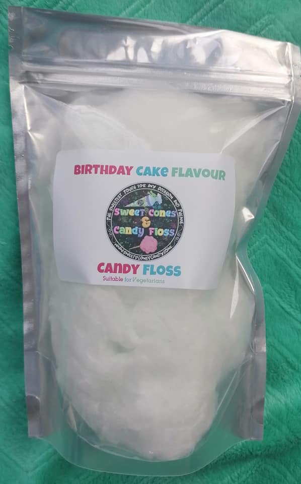 Birthday Cake flavour Candy Floss