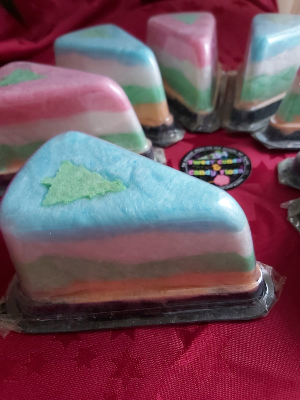 Candy Floss cake slices