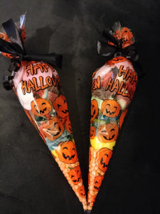 Halloween themed sweet cones
