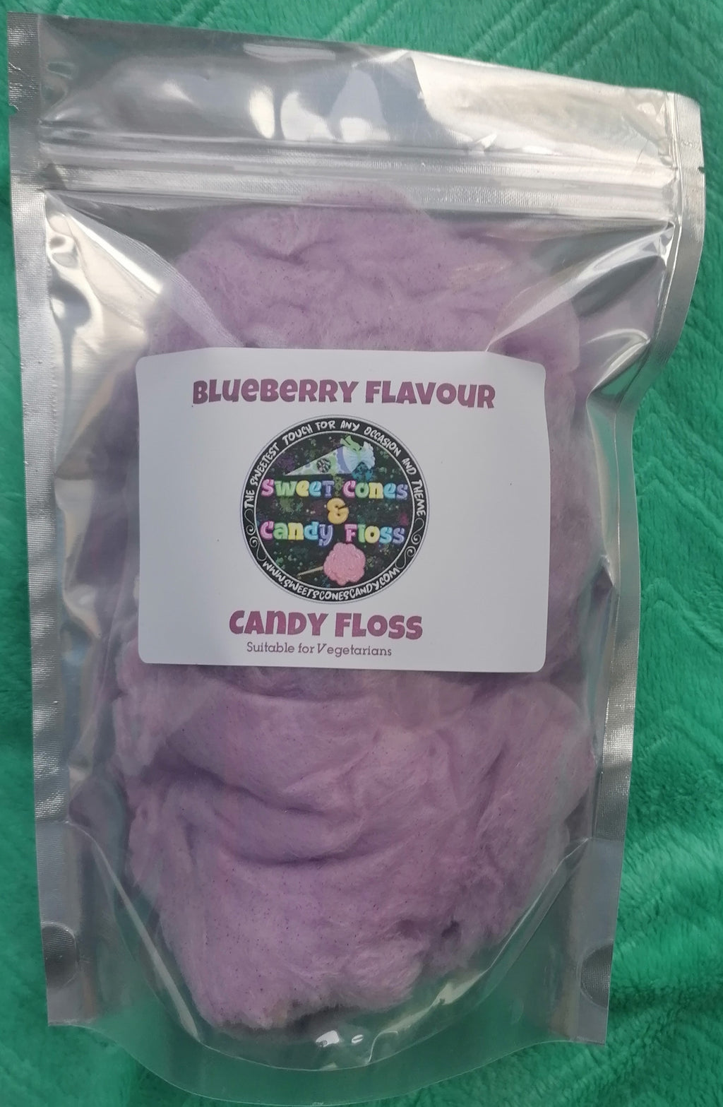 Blueberry flavour Candy Floss