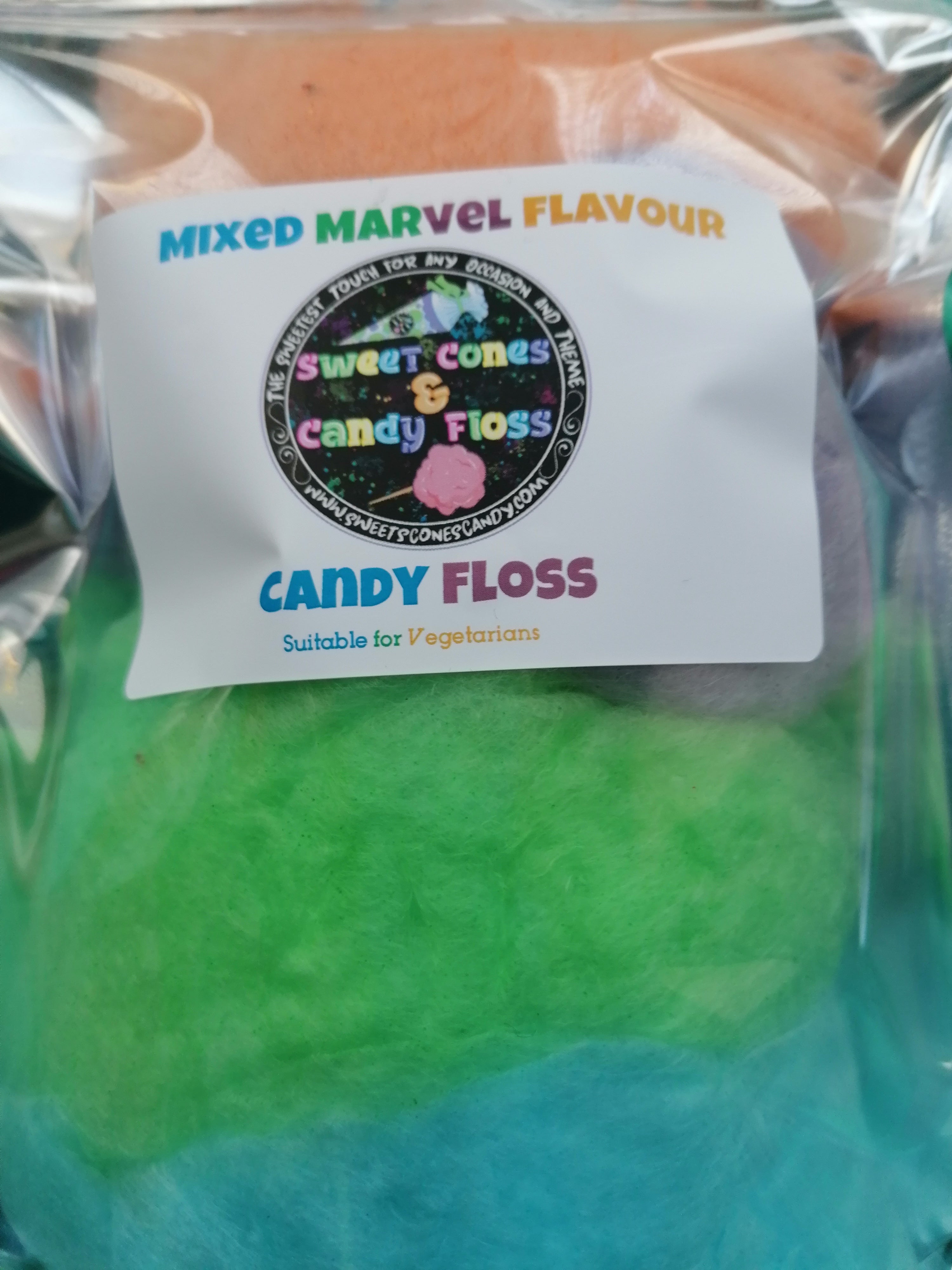 Mixed Flavour Candy Floss- Marvel