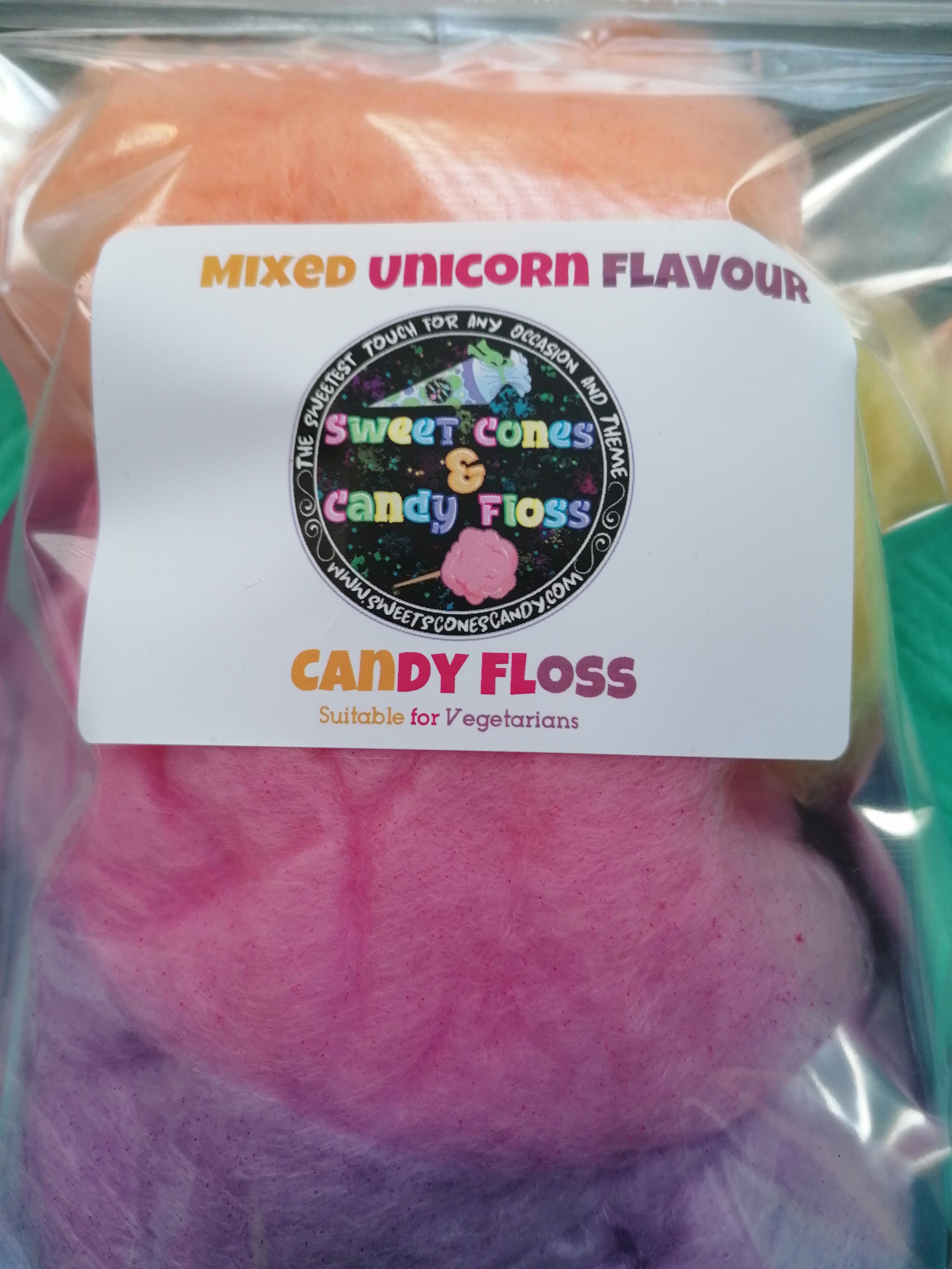 Mixed Flavour Candy Floss- Unicorn