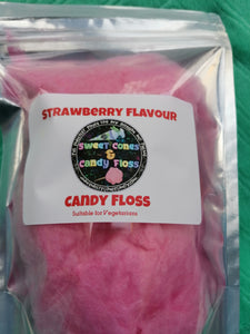 Strawberry flavour Candy Floss