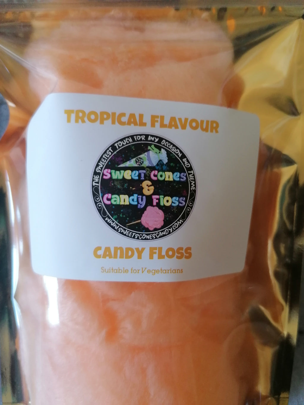 Tropical flavour Candy Floss