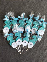 Chocolate Number Lollipops #2