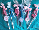 Chocolate Number Lollipops #8